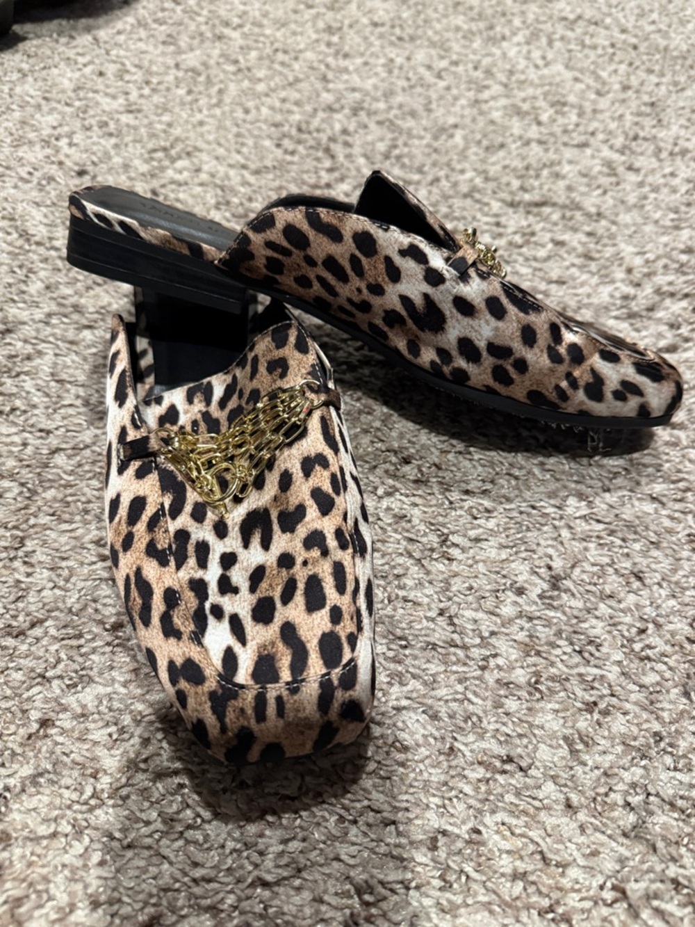 Open edit leopard mules - Picture 2 of 3